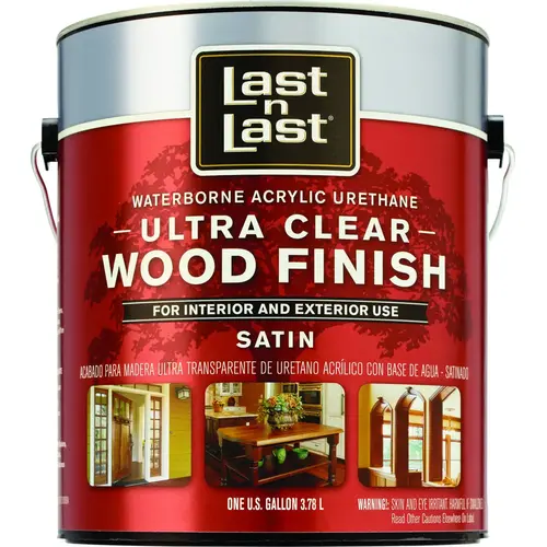 Ultra Clear Wood Finish, Liquid, Clear, 1 gal, Can - pack of 2 Ultra Clear Wood Finish, Liquid, Clear, 1 gal, Can - pack of 2