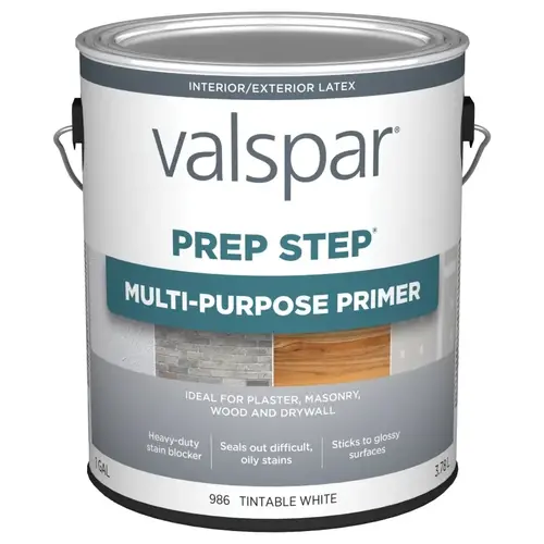 Prep Step 986 Series Multi-Purpose Primer, Tintable White, 1 gal Prep Step 986 Series Multi-Purpose Primer, Tintable White, 1 gal