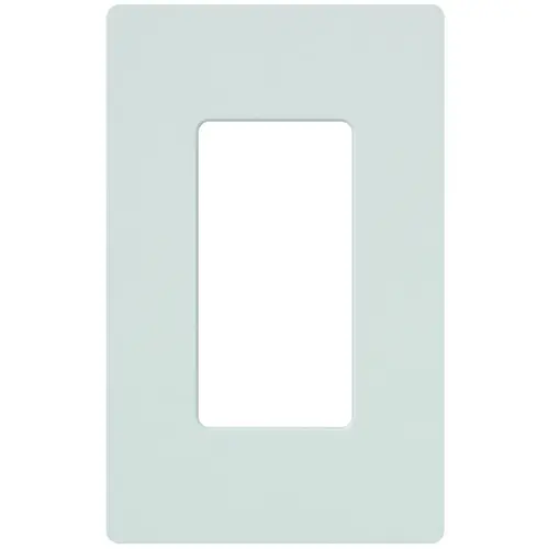 Wallplate, 4.69 in L, 2.94 in W, 1 -Gang, Plastic, White, Gloss