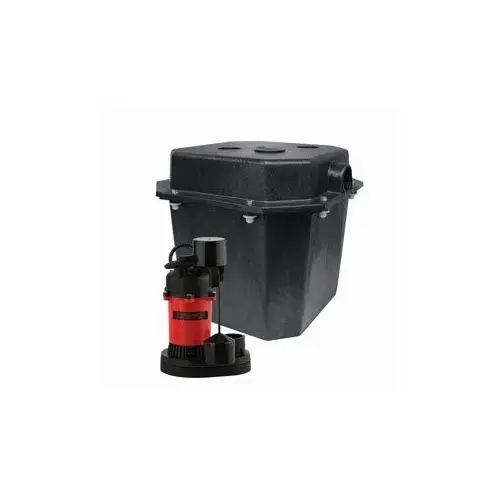 Undersink Sump Pump, 4.4 A, 115 V, 1/3 hp, 24 ft Max Head, 3200 gph, Thermoplastic Undersink Sump Pump, 4.4 A, 115 V, 1/3 hp, 24 ft Max Head, 3200 gph, Thermoplastic