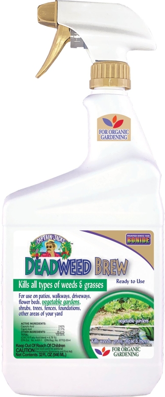 Bonide 2602 Captain Jack's Ready-to-Use Deadweed Brew, Liquid, Clear/Yellow, 32 oz