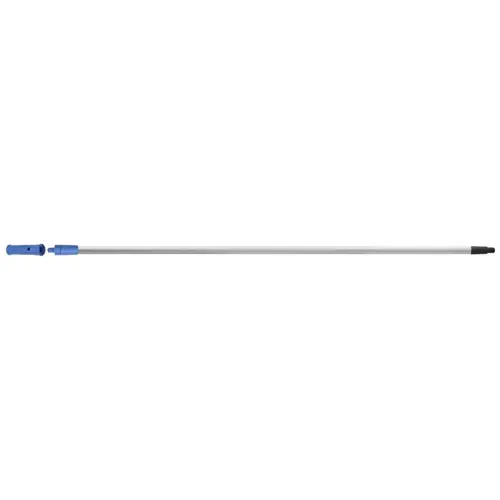 Dual-Ended Pole, 48 in Min Pole L, 60 in Max Pole L, Threaded, Aluminum Pole, Silver