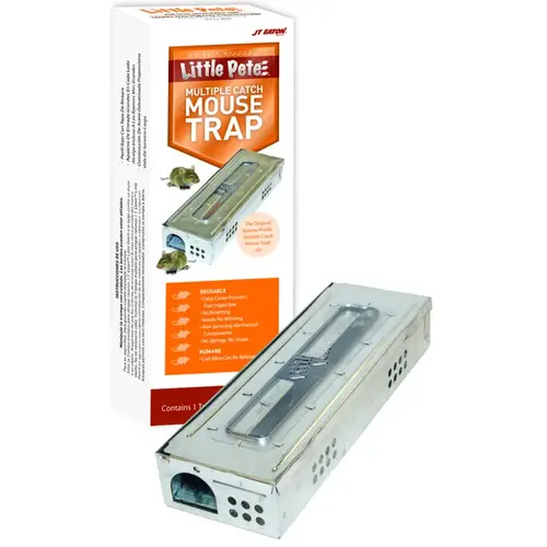 Little Pete Mechanical Mouse Trap with Clear Inspection Window