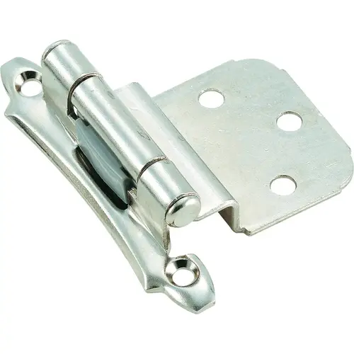 3/8" (10 mm) Inset Self Closing Face Mount Cabinet Hinge Bright Chrome Finish - Pair 3/8" (10 mm) Inset Self Closing Face Mount Cabinet Hinge Bright Chrome Finish - Pair