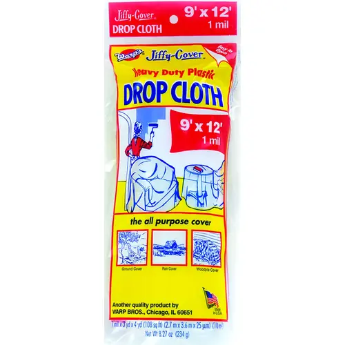 HEAVY DUTY JIFFY-COVER DROP CLOTH - pack of 24