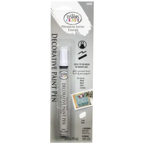 American Accents Decorative Paint Pen, Chisel Tip, White - pack of 6 American Accents Decorative Paint Pen, Chisel Tip, White - pack of 6