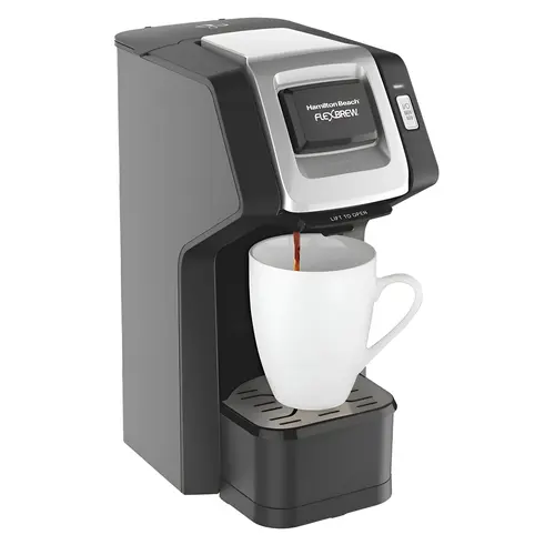 49974 Coffee Maker, 10 oz Capacity, 1050 W, Black/Silver