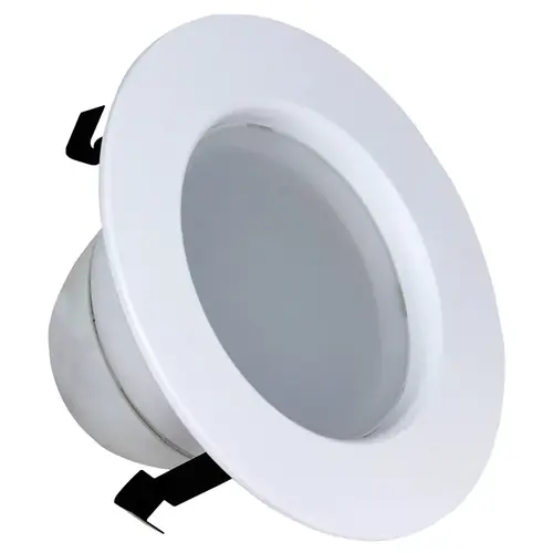 Recessed Downlight, 7.2 W, 120 V, LED Lamp, Aluminum, White