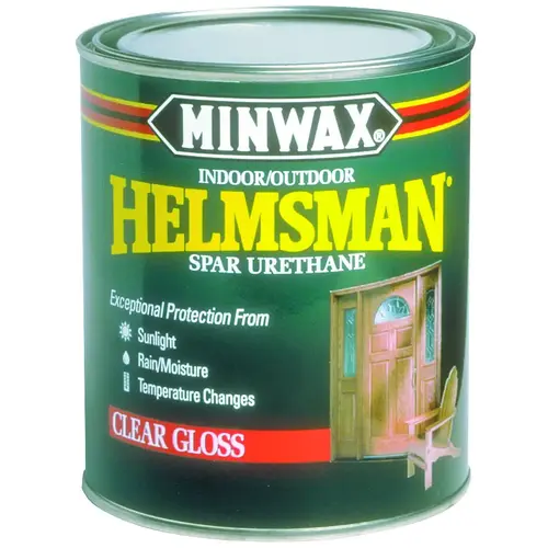 Minwax Water Based Helmsman Spar Urethane - Crystal Clear Wood Protection (1 Gallon, Gloss)
