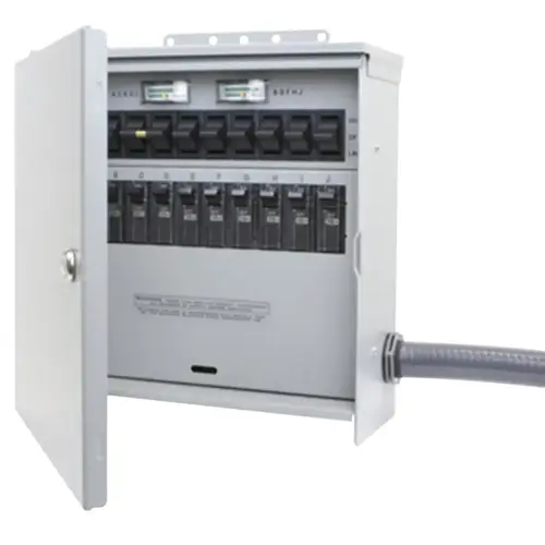 Pro/Tran 2 Transfer Switch, 1 -Phase, 30/60 A, 125/250 V, 10, 5 -Circuit, 10 -Breaker Powder-Coated
