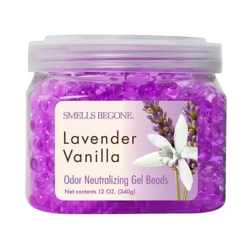 Odor Neutralizing Gel, 12 oz Jar, Lavender, Vanilla, 450 sq-ft Coverage Area - pack of 6