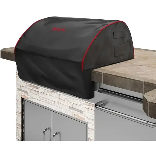 38" Bull Grill Head Cover Black/Red