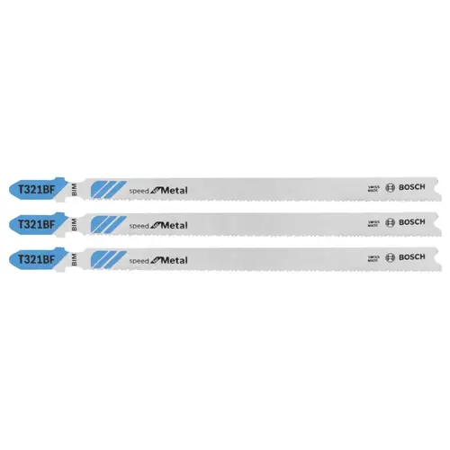 Jig Saw Blade, 0.3 in W, 5-1/4 in L, 12 TPI - pack of 3
