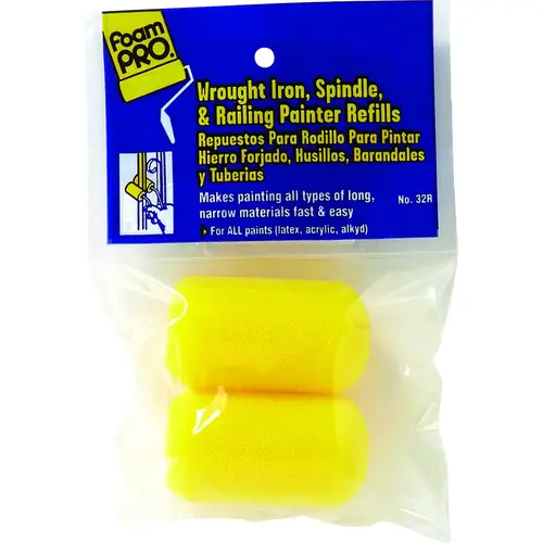 Painter Refill, 1/4 in Thick Nap, 2-1/2 in L, Foam Cover Pair Painter Refill, 1/4 in Thick Nap, 2-1/2 in L, Foam Cover Pair