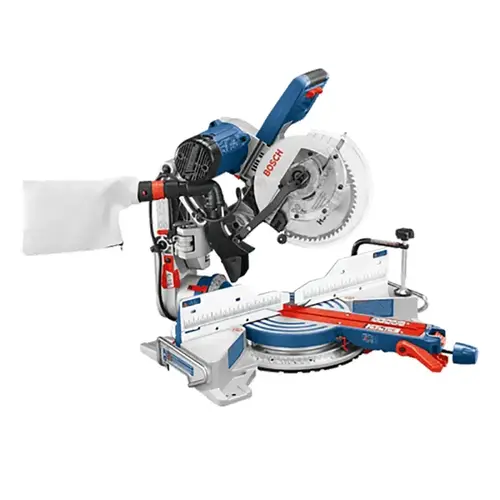 Dual-Bevel Glide Miter Saw 15 amps 10" Corded Tool Only Blue/Silver
