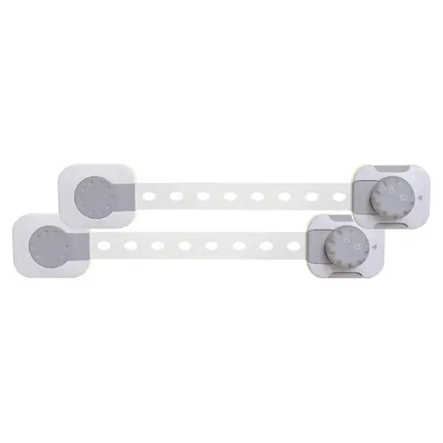 Multi-Purpose Latch, Plastic, Gray/White Pair Multi-Purpose Latch, Plastic, Gray/White Pair