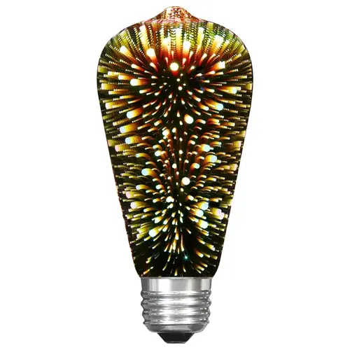 LED Bulb, Decorative, ST19 Lamp, E26 Lamp Base, Prismatic White - pack of 6 LED Bulb, Decorative, ST19 Lamp, E26 Lamp Base, Prismatic White - pack of 6