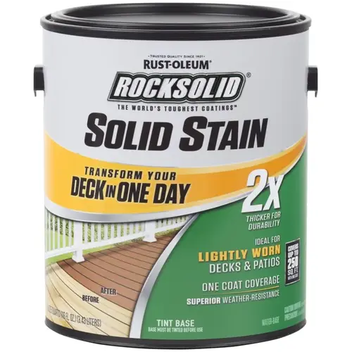 RockSolid Tint Base Solid Deck Stain, 1 Gal. Black RockSolid Tint Base Solid Deck Stain, 1 Gal. Black