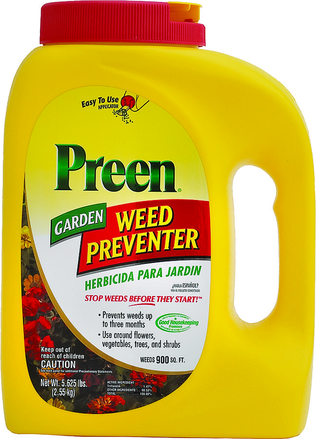 Preen 2463795 Weed Preventer, Granular, 5-5/8 lb Bottle