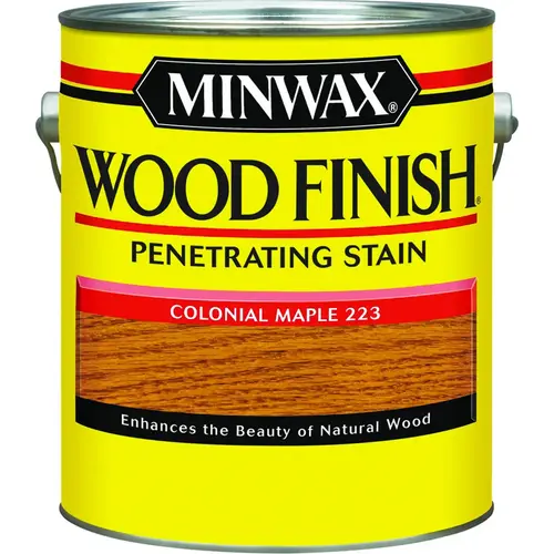 Wood Finish Wood Stain, Colonial Maple, Liquid, 1 gal, Can Wood Finish Wood Stain, Colonial Maple, Liquid, 1 gal, Can