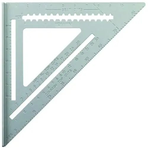 Aluminum Rafter Squares, 12 in, 2 Scales, Aluminum Gray - pack of 5 Aluminum Rafter Squares, 12 in, 2 Scales, Aluminum Gray - pack of 5