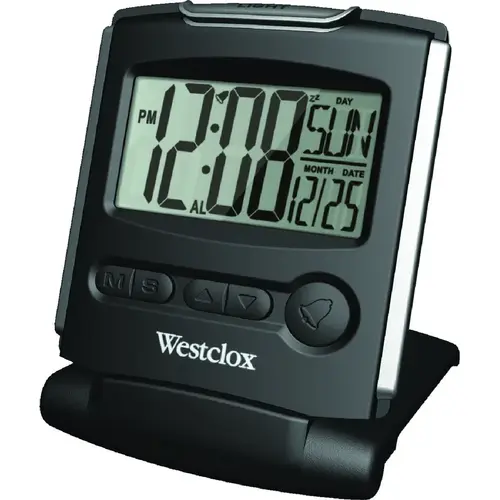 Alarm Clock, CR2032 Lithium Battery, LCD Display Black Alarm Clock, CR2032 Lithium Battery, LCD Display Black