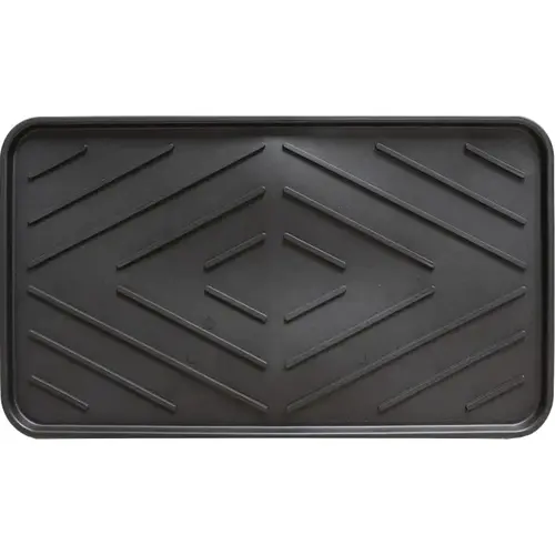 MT Boot Tray, Polypropylene, Black, 14 in L, 25 in W