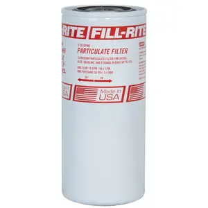Fill-Rite F1810PM0 Fuel Filter, 3/4 in Connection, NPT, 18 gpm, 10 um, Metal Head