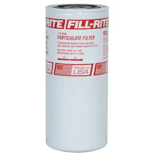 Fuel Filter, 3/4 in Connection, NPT, 18 gpm, 10 um, Metal Head