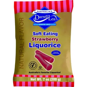 Darrell Lea DL07939 DLSL8 Licorice, Natural Flavor, 7 oz Bag Black
