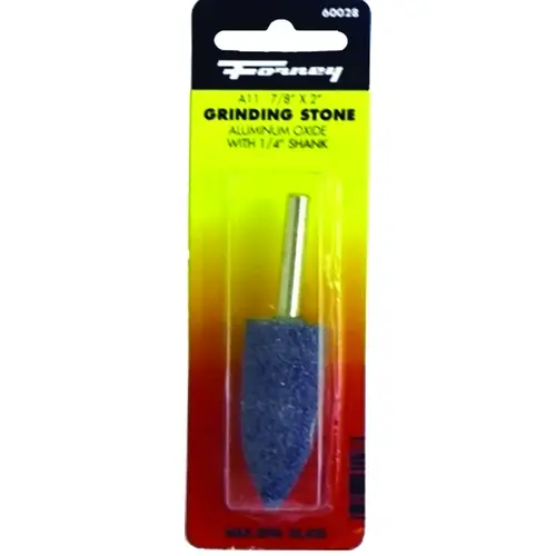 Grinding Point, 7/8 x 2 in Dia, 1/4 in Arbor/Shank, 60 Grit, Coarse, Aluminum Oxide Abrasive Gray/Silver Grinding Point, 7/8 x 2 in Dia, 1/4 in Arbor/Shank, 60 Grit, Coarse, Aluminum Oxide Abrasive Gray/Silver