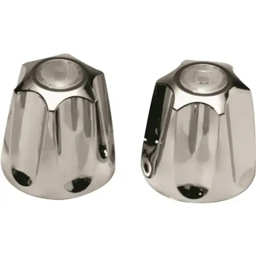 Faucet Handle, Zinc, Chrome Plated, For: Price Pfister Verve Two Handle Tub/Shower Faucets - pack of 2 Faucet Handle, Zinc, Chrome Plated, For: Price Pfister Verve Two Handle Tub/Shower Faucets - pack of 2