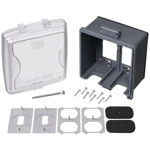 Cover, 6-5/8 in L, 5-9/16 in W, Rectangular, Polycarbonate, Clear Cover, 6-5/8 in L, 5-9/16 in W, Rectangular, Polycarbonate, Clear