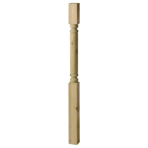 Colonial Newel Post, 54 in L Nominal, 4 in W Nominal, 4 in Thick Nominal Colonial Newel Post, 54 in L Nominal, 4 in W Nominal, 4 in Thick Nominal