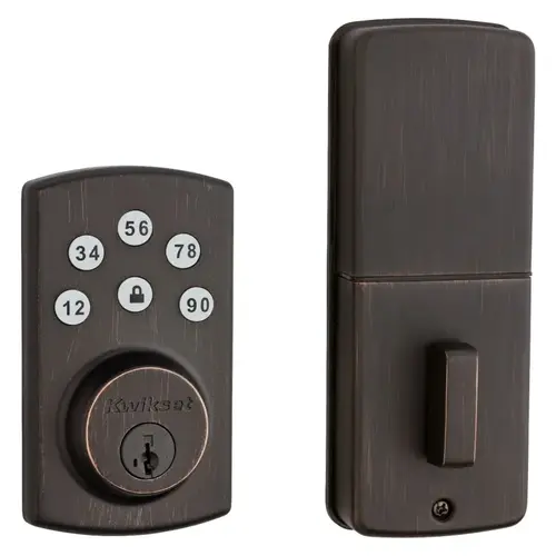Electronic Deadbolt, Venetian Bronze Electronic Deadbolt, Venetian Bronze