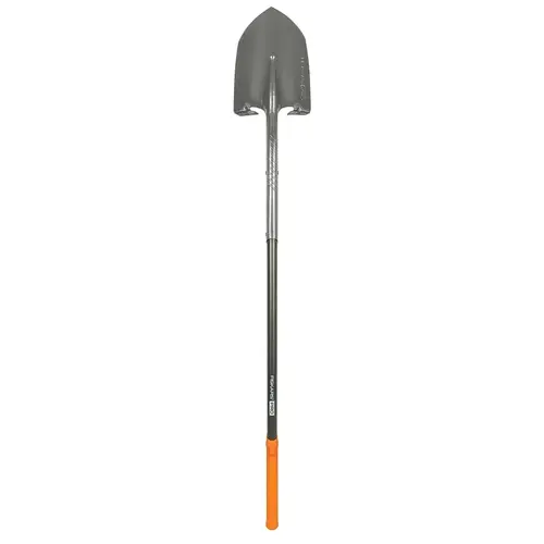 Pro Digging Shovel, Steel Blade, Aluminum Handle, Soft Grip Handle, 60 in L Handle Black/Orange Pro Digging Shovel, Steel Blade, Aluminum Handle, Soft Grip Handle, 60 in L Handle Black/Orange