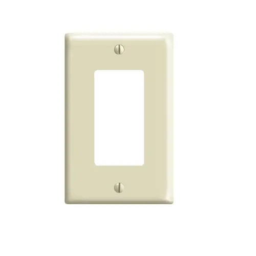 80601-I Wallplate, 4.88 in L, 3.13 in W, 1 -Gang, Thermoset Plastic, Ivory, Smooth 80601-I Wallplate, 4.88 in L, 3.13 in W, 1 -Gang, Thermoset Plastic, Ivory, Smooth