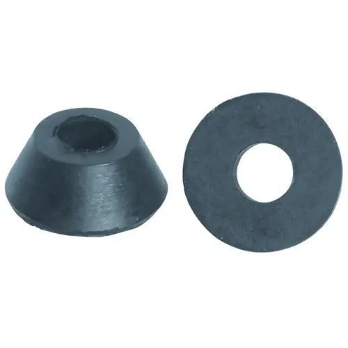 Faucet Washer, 5/16 in ID x 13/16 in OD Dia, 5/16 in Thick, Rubber, For: 3/8 in OD Tubing into Ballcock - pack of 5 Faucet Washer, 5/16 in ID x 13/16 in OD Dia, 5/16 in Thick, Rubber, For: 3/8 in OD Tubing into Ballcock - pack of 5