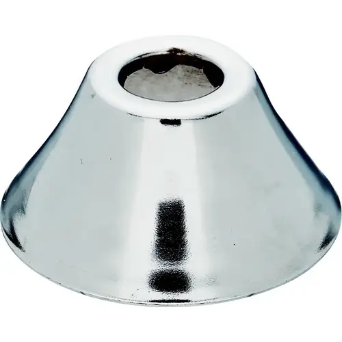 Bath Flange, 1-1/2 in Dia,  Polished Chrome