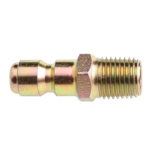 Plug, 1/4 in Connection, Quick Connect Plug x MNPT, Steel
