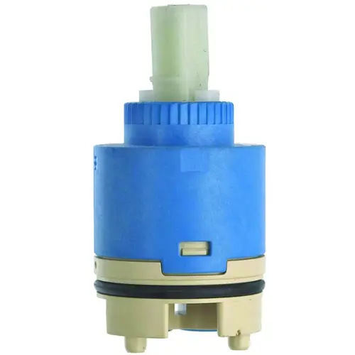 Faucet Cartridge, Plastic, 3.06 in L White Faucet Cartridge, Plastic, 3.06 in L White