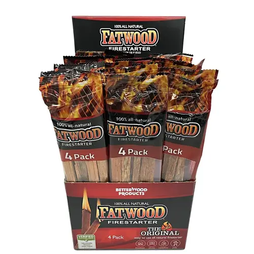 STARTER FIRE POLY BAG DISPLAY - pack of 4