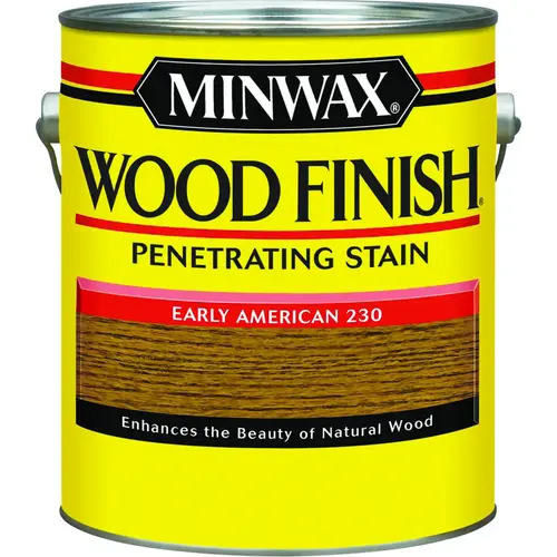 Wood Finish Wood Stain, Early American, Liquid, 1 gal, Can Wood Finish Wood Stain, Early American, Liquid, 1 gal, Can