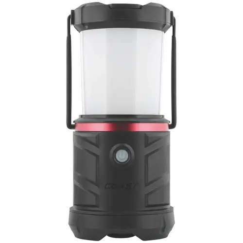 Emergency Area Lantern, D Battery, LED Lamp, Fiberglass/Nylon/Polycarbonate, Black