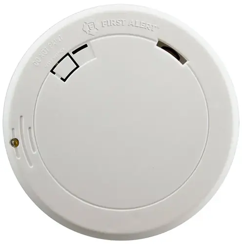 Smoke Alarm, 9 V, Ionization Sensor, 85 dB, Alarm: Audible, White Smoke Alarm, 9 V, Ionization Sensor, 85 dB, Alarm: Audible, White