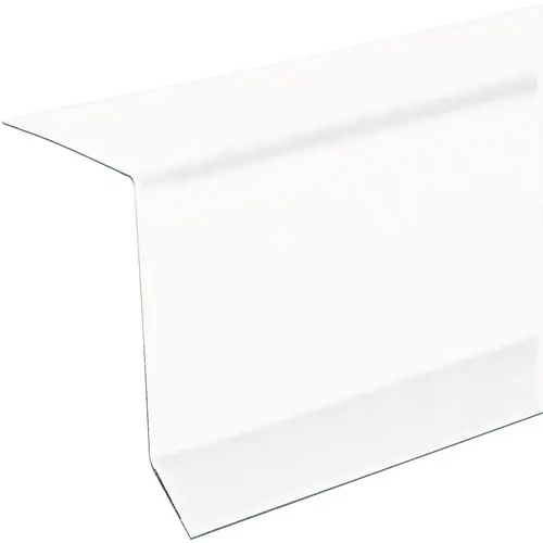 Roof Edge and Trim, 10 ft L, Steel, White - pack of 25 Roof Edge and Trim, 10 ft L, Steel, White - pack of 25