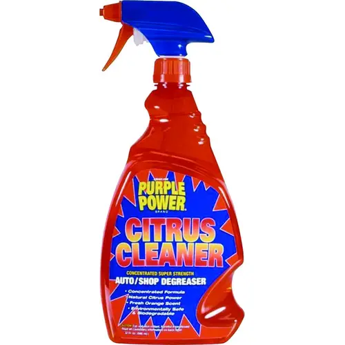 Citrus Cleaner, 32 oz Bottle, Liquid, Pleasant Orange