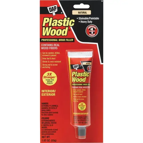 Plastic Wood 21510 Wood Filler, Paste, Strong Solvent, Natural, 1.87 oz - pack of 6 Plastic Wood 21510 Wood Filler, Paste, Strong Solvent, Natural, 1.87 oz - pack of 6