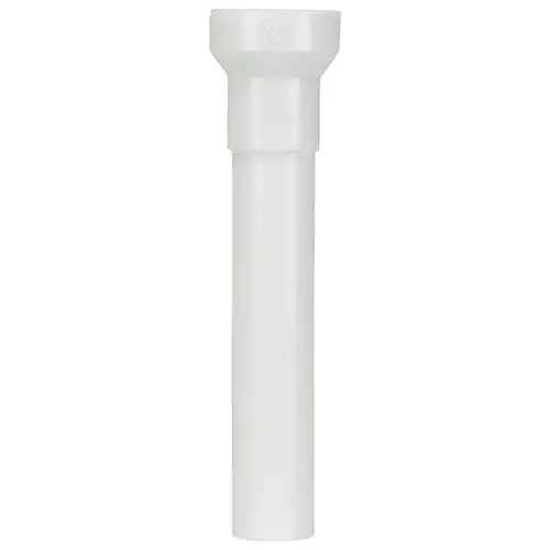 Pipe Extension Tube, 1-1/4 in, 8 in L, Female, Plastic, White Pipe Extension Tube, 1-1/4 in, 8 in L, Female, Plastic, White