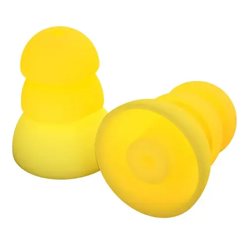 ComforTiered Series Replacement Plugs, 26 dB NRR, Silicone Ear Plug, Yellow Ear Plug
